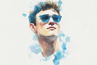 draw fascinating watercolor portrait painting portrait