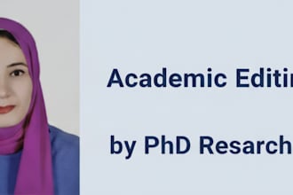 edit and proofread academic and scientific documents