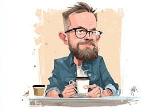 make funny caricature portrait and cartoon