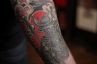 make a traditional japanese irezumi tattoo