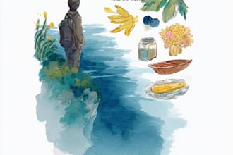 illustrate anything in watercolor style