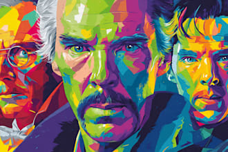 draw your photo to an amazing vector pop art wpap