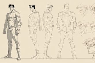 superhero character for comics