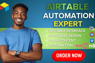 develop stunning airtable database softr web app n8n ai automation expert in 24h