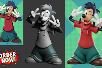 convert 2d photo to 3d printable stl miniature toy prototype zbrush sculpting