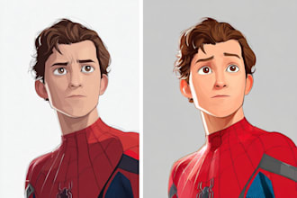 design awesome comic and cartoon style characters