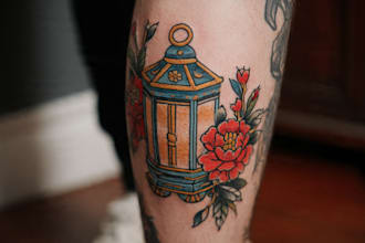 create old school or traditional tattoo design