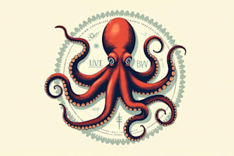 design outstanding octopus logo