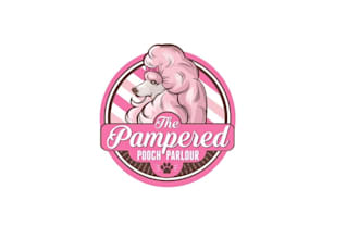 make a playful or luxury pet grooming logo design