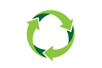 design creative solar recycling company logo