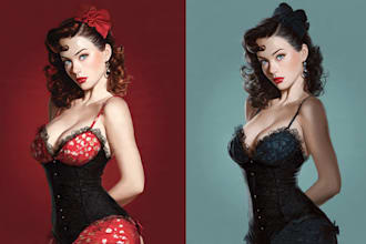 do a pin up girl and pin up girl