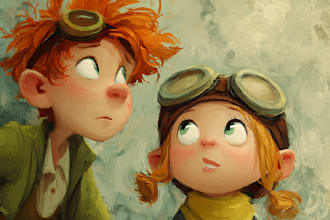 create top quality cartoon characters for childrens books and commercial art