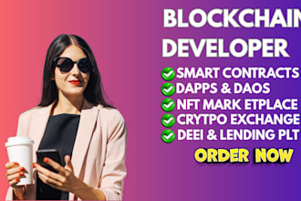 develop secure smart conteacts, nfts, and blockchain dapps