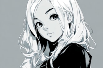 illustrate anime manga character art