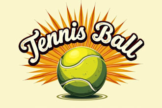 design awesome tennis ball logo