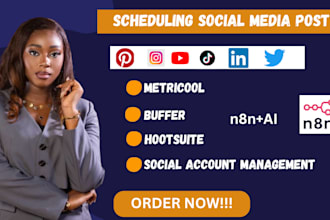 schedule and automate social media posts using buffer hootsuite and metricool