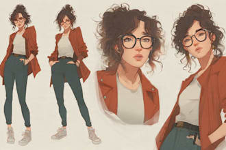 do semi realistic character design