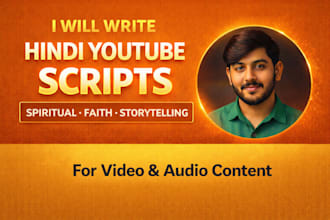 write hindi youtube scripts with spiritual storytelling