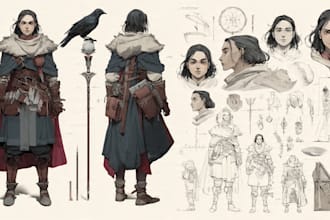 draw character or concept art for your rpg
