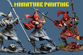 pro custom paint your miniatures warhammer 40k and tabletop models
