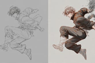 draw anime manga illustration