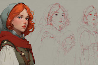 draw any character art
