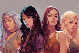 create digital art commissions