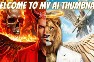 create high CTR ai youtube thumbnail fantasy cinematic style