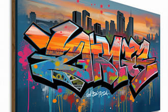do graffiti logo, t shirt design in graffiti art