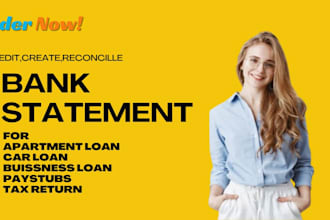 reconcile bank statement PDF to editable format