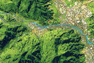 draw vector map in illustrator
