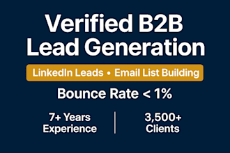 do b2b lead generation, prospect lists, email list building