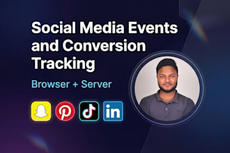 set up tiktok, snapchat, pinterest and linkedin conversion tracking via GTM