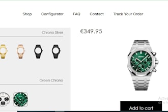 create a custom 2d watch configurator in kickflip
