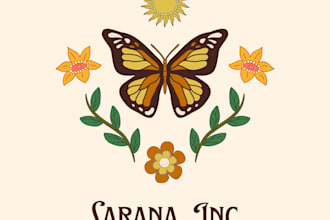design a professional butterfly logo for your brand