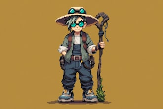 do a custom pixel art portrait from your photo