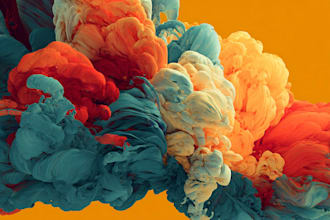 paint expressive colorful abstract portraits