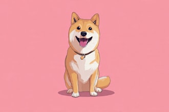 draw your pet into vector art cartoon