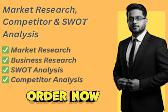 do market research, customer analysis and business plans