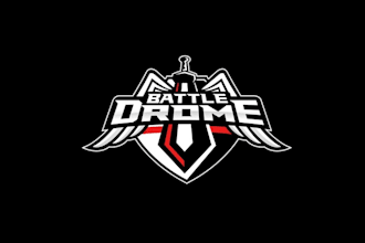 design traditional battle drome logo