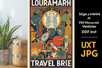 design modern retro vintage travel posters for art deco