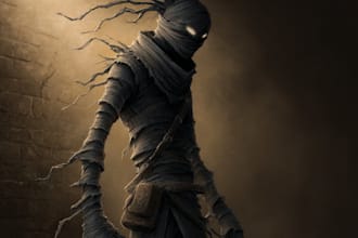 create fantasy, dnd, horror digital art with your character