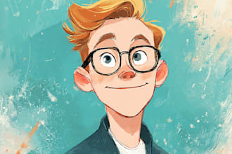 draw cute cartoon portrait