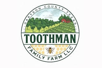 create unique agriculture, landscape and lawn care logo