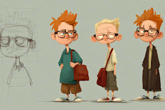 create cartoon character design