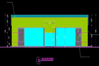 do autocad drawings and modifications