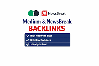 write and publish article on medium,com and newsbreak,com premium guest posting