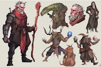 dnd character art and dnd character art
