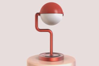 design lighting products with 3d model and renders