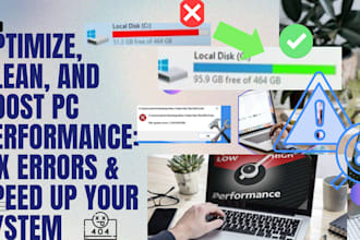 remotely fix your PC or laptop, remove viruses, and optimize performance
